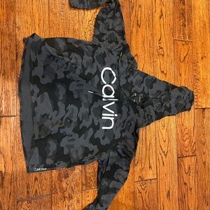 Calvin Klein Women's Black Camouflage Hoodie